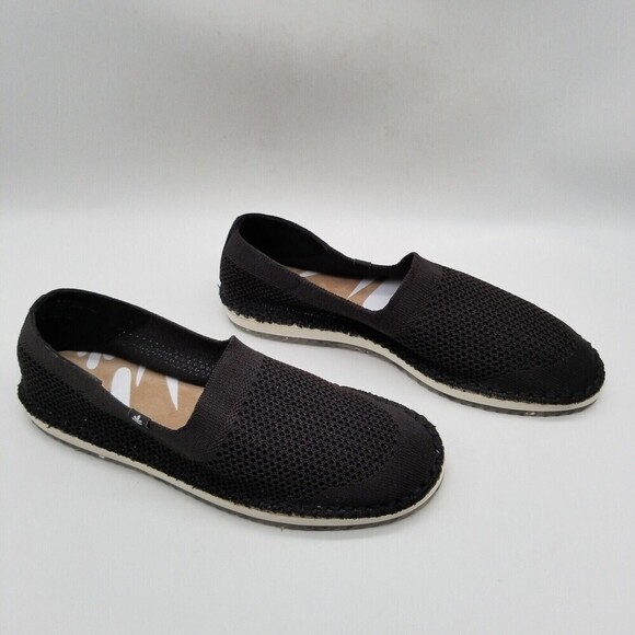 Cool Planet by Steve Madden Women Knit Electric Slip On Flats Black 8.5 - Picture 3 of 6